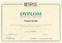 Dyplom ukończenia szkolenia dla Tomasza Seroka: Metody zachowawcze i protetyczne unieruchamiania zębów w leczeniu chorób przyzębia